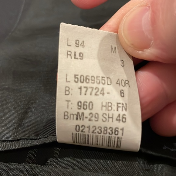 Ralph Lauren - Dillards Men 3-piece Suit Navy Pinstripe J-40R/V-Med/Pants 30-31W - Picture 5 of 16